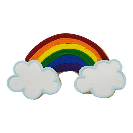 Rainbow with Clouds Cookie Cutter, 4.75"