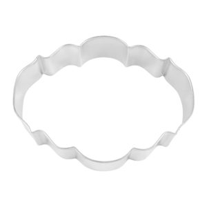 Elegant Plaque Cookie Cutter, 4.25"