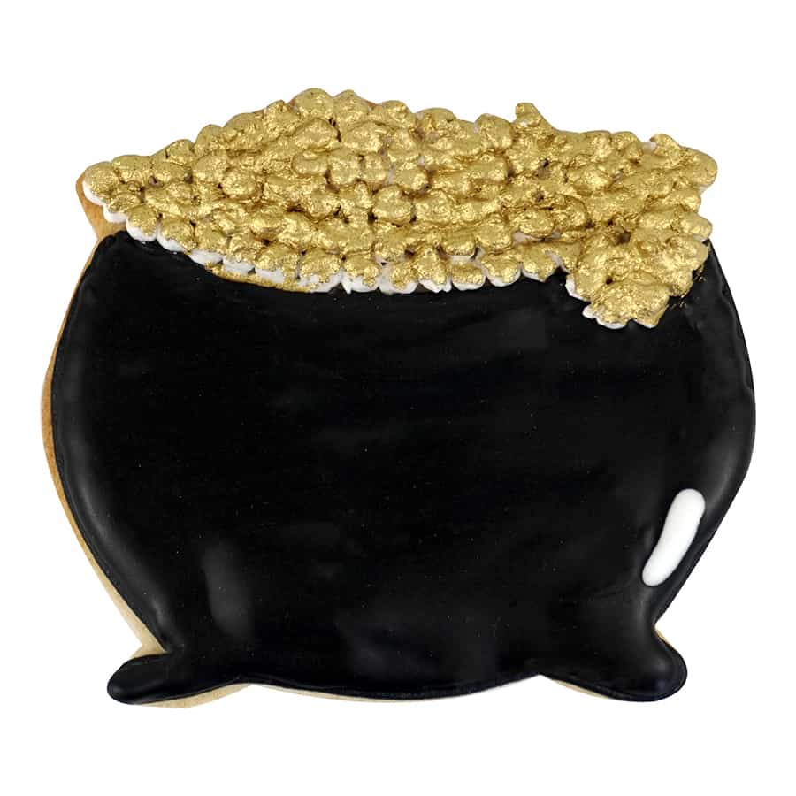 Cauldron / Pot 'O' Gold Cookie Cutter, 3.5"