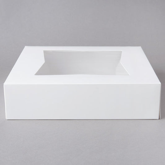 Pie Box with Window, 10" x 10" x 2-1/2"