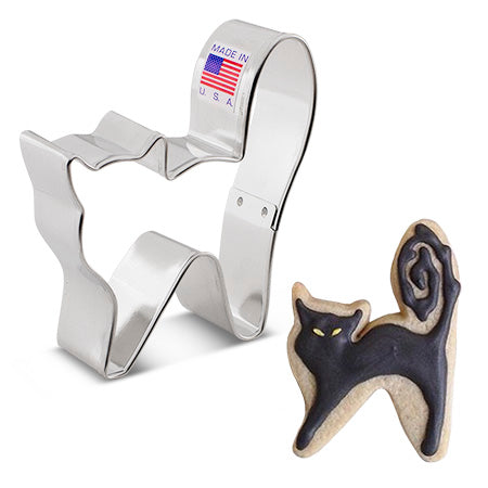 Scary Cat Cookie Cutter, 4"