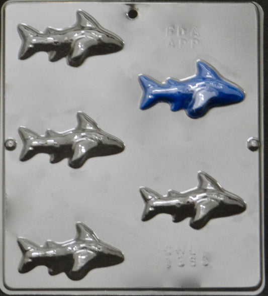 Small Shark Mold, 5-cavity