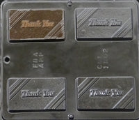 Thank You Chocolate Business Card Mold