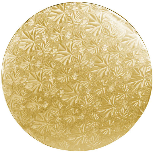 Round Cake Drum, 12", Gold