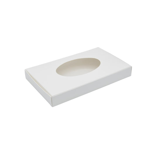 White Box with Oval Window, 1lb, 1 Piece, 5 Pack