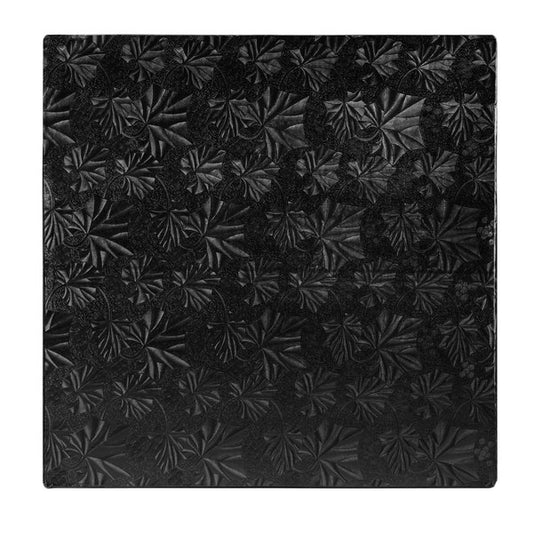 Square Cake Drum, 12", Black