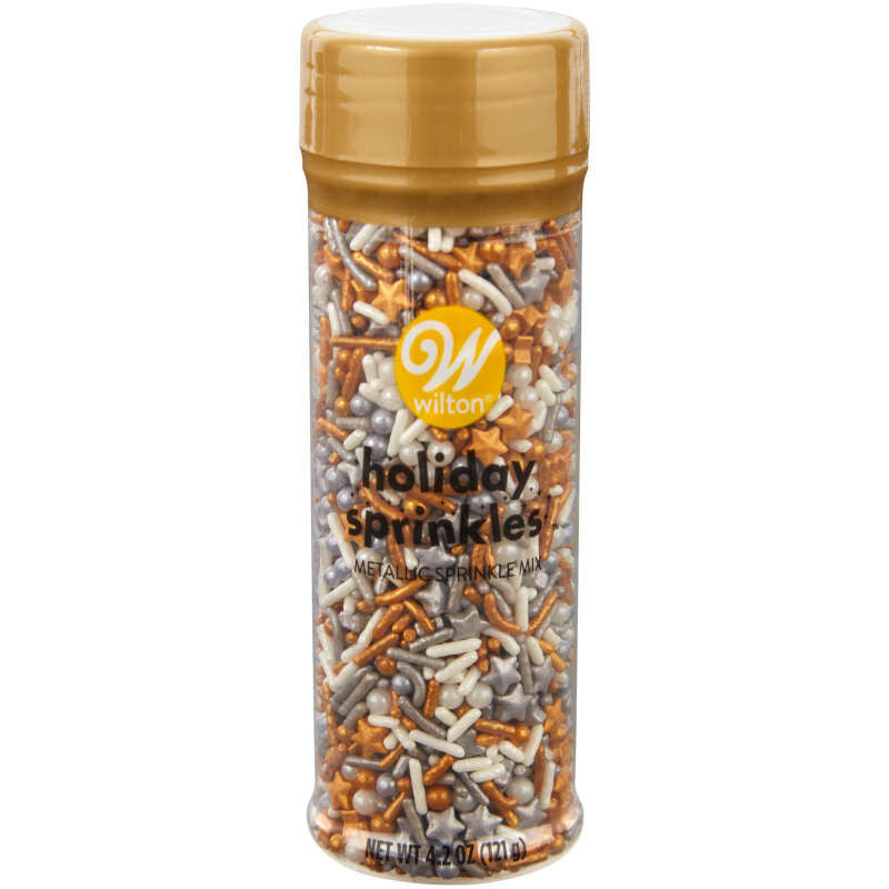 Holiday Metallics Sprinkle Mix, Tall 4.2 oz