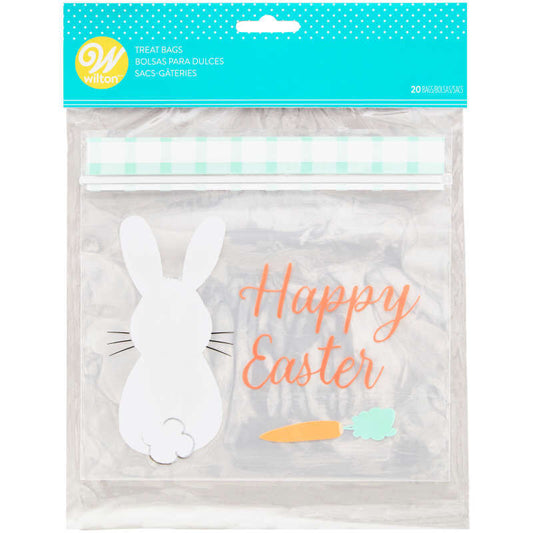 Easter Resealable Treat Bag, Bunny, 20 Pack