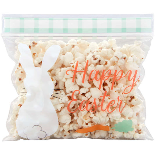 Easter Resealable Treat Bag, Bunny, 20 Pack