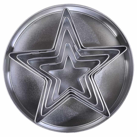 Star Cookie Cutter Set, 5-piece in can