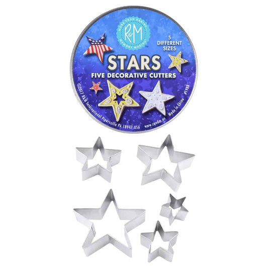 Star Cookie Cutter Set, 5-piece in can