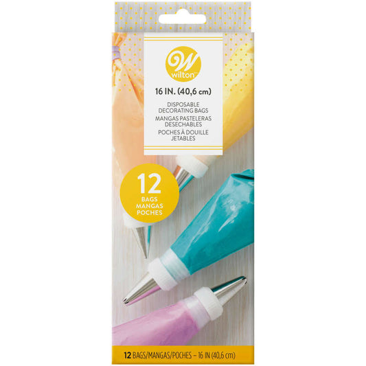 Disposable Bags, 16", 12 Pack