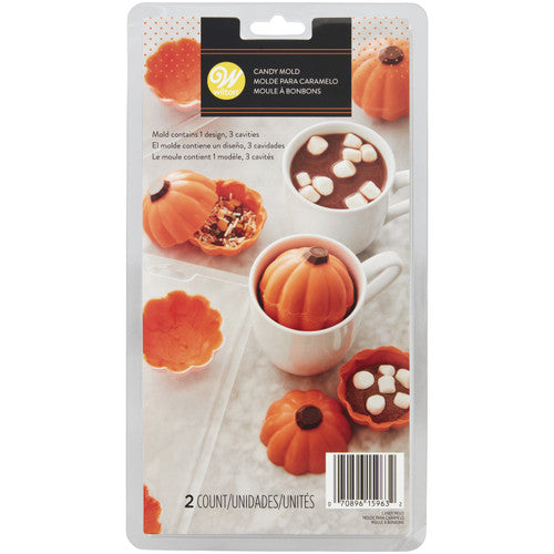 Halloween Pumpkin Cocoa Mold, 2 piece set
