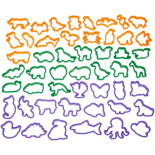 Animal Cookie Cutter Set, 50 Piece