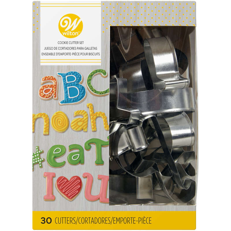 Alphabet Cookie Cutter Set, 30 Piece