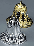 Gold Filigree Bells, 2", 6 Pack