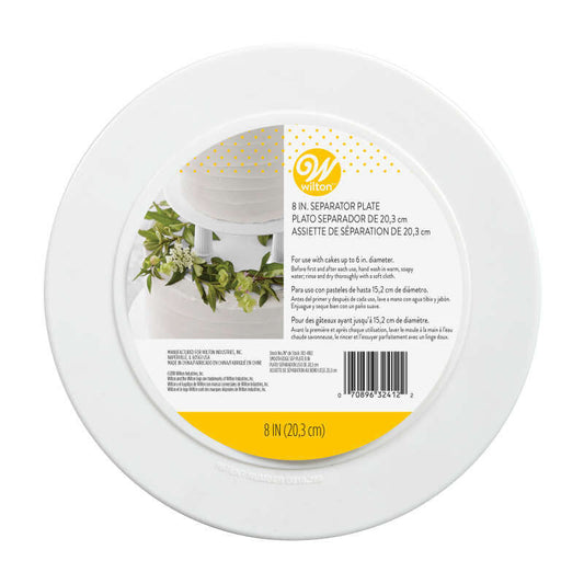 Smooth Edge Separator Plate, 8"