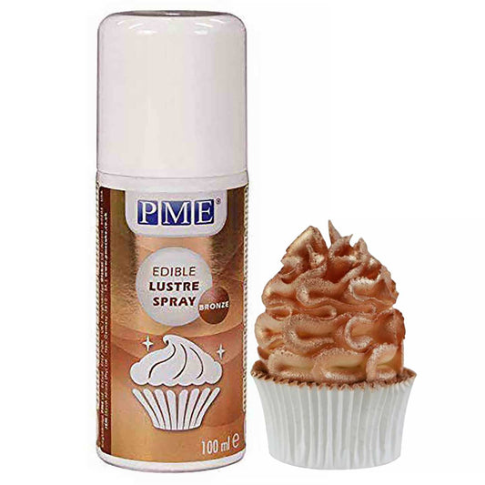 Edible Bronze (Rose Gold) Lustre Spray, PME, 3.38 oz