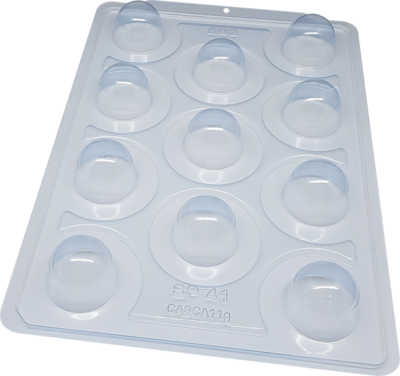 Chocolate Truffle Mold, 3 part, 11 cavity