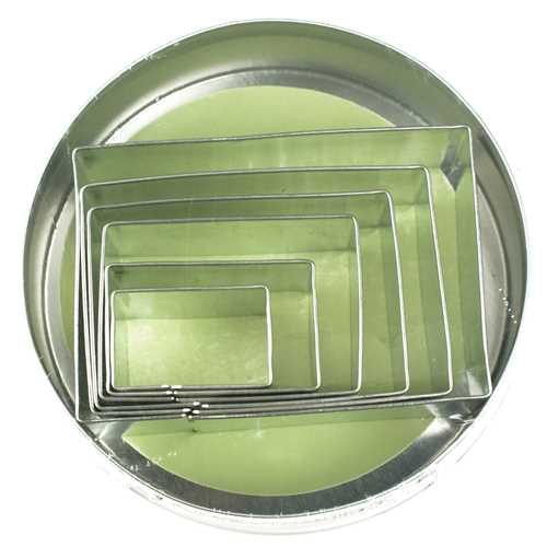 Rectangle Cookie Cutter Set, 6 Piece