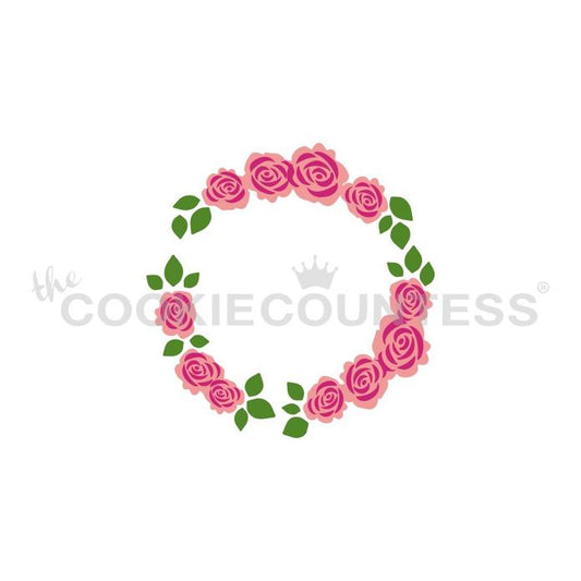 Floral Wreath 3 Piece Stencil