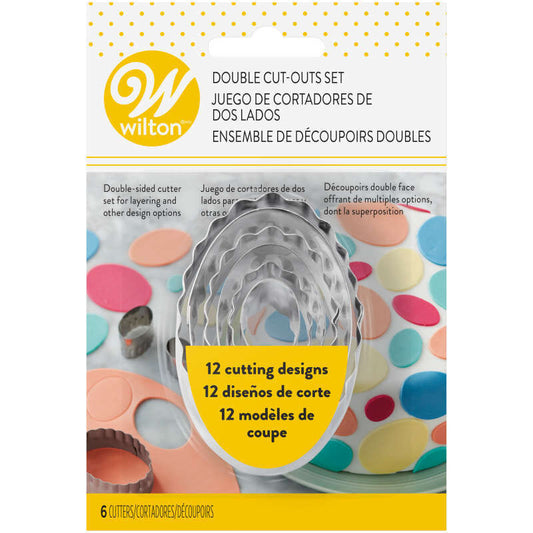 Oval Double Sided Cutters Set, 6 Piece