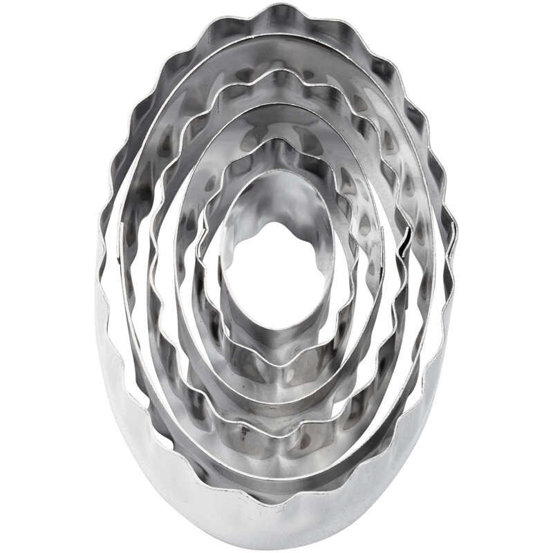 Oval Double Sided Cutters Set, 6 Piece