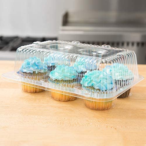 Cupcake Box Clear, Holds 6, each