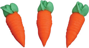 Icing Carrots, 1-1/8", 6 pack