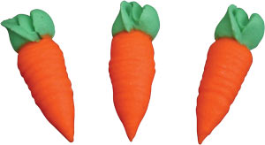 Med. Icing Carrots, 1-1/8", 6 pack