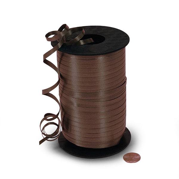 Chocolate Brown Curling Ribbon, 500yd