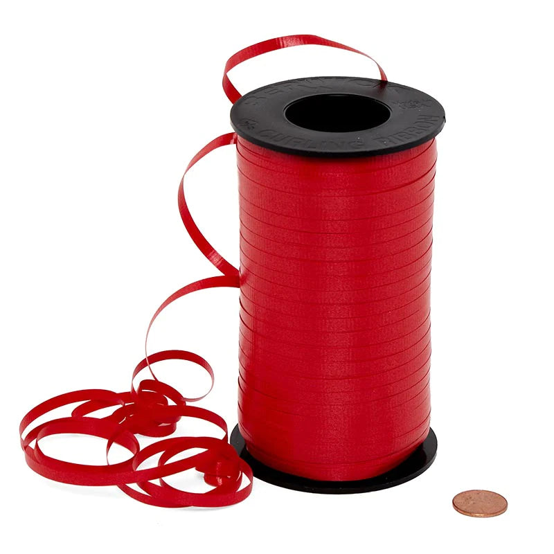 Red Curling Ribbon, 500yd