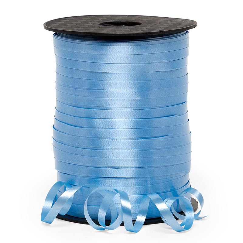 Pastel Blue Smooth Curling Ribbon, 500yd