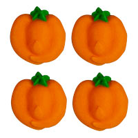 Mini Royal Icing Pumpkins, 6 Pack