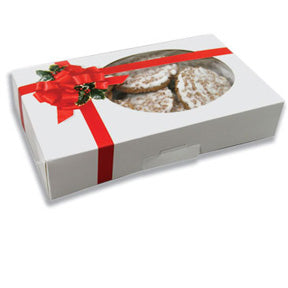 Ribbon Box with Window, 1 lb, 1 Piece