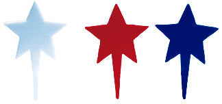 Patriotic Star Picks, 12 Pack