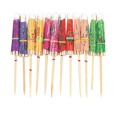 Paper Umbrella Parasol Picks, 12 Pack