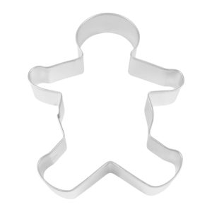 Gingerbread Boy Cookie Cutter, Stainless Steel 8"