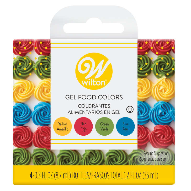 Primary Food Color Gel Icing Color Kit, 4-Pack
