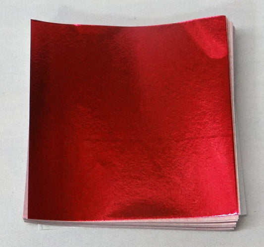 Red Candy Foil, 6x6 Sheets, 125 Pack