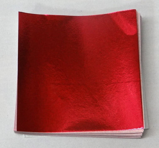 Red Candy Foil, 6x6 Sheets, 125 Pack