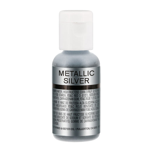 Metallic Silver Airbrush Color (Chefmaster), .67oz