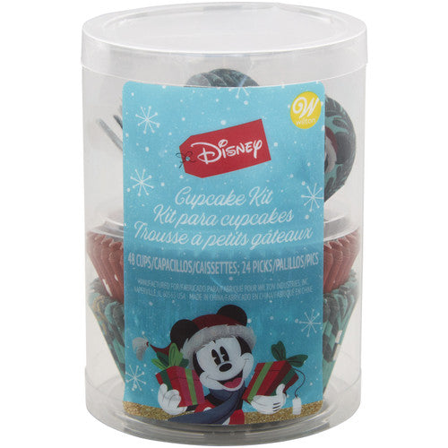 Christmas Mickey Baking Cup & Pick Combo Tube, 72 Piece