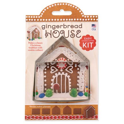 Gingerbread House Cookie Cutter, 2-piece