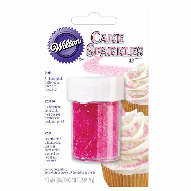 Wilton Pink Cake Sparkles - 0.25 oz