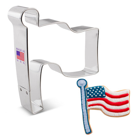 Flag Cookie Cutter, 4-3/8"