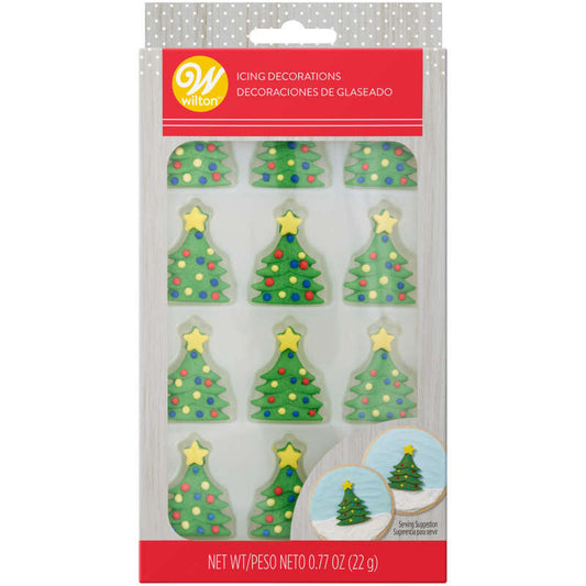 Royal Icing Christmas Trees, 12 pack, Wilton