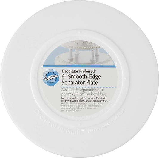 Smooth Edge Separator Plate, 6"
