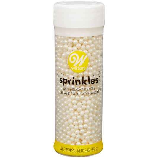 Sugar Pearls White, 5 oz