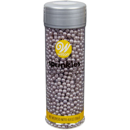 Sugar Pearls Silver, 4.8 oz